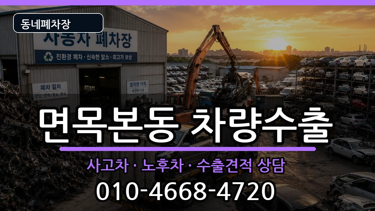 서울특별시중랑구면목본동 차량수출 서울특별시중랑구면목본동 차량수출 차량 처리 안내 이미지 1