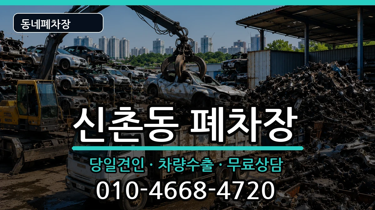 서울특별시서대문구신촌동  폐차 절차형