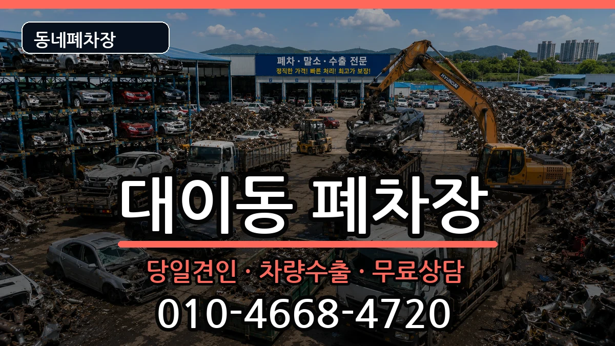 경상북도포항시남구대이동 폐차 경상북도포항시남구대이동 폐차 차량 처리 안내 이미지 1