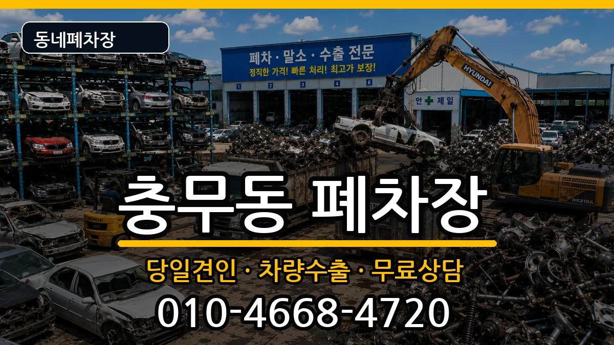 경상남도창원시진해구충무동 폐차 경상남도창원시진해구충무동 폐차 차량 처리 안내 이미지 1