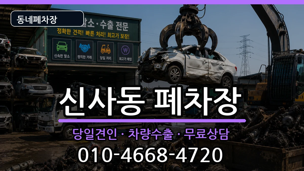 서울특별시강남구신사동 폐차 서울특별시강남구신사동 폐차 차량 처리 안내 이미지 1