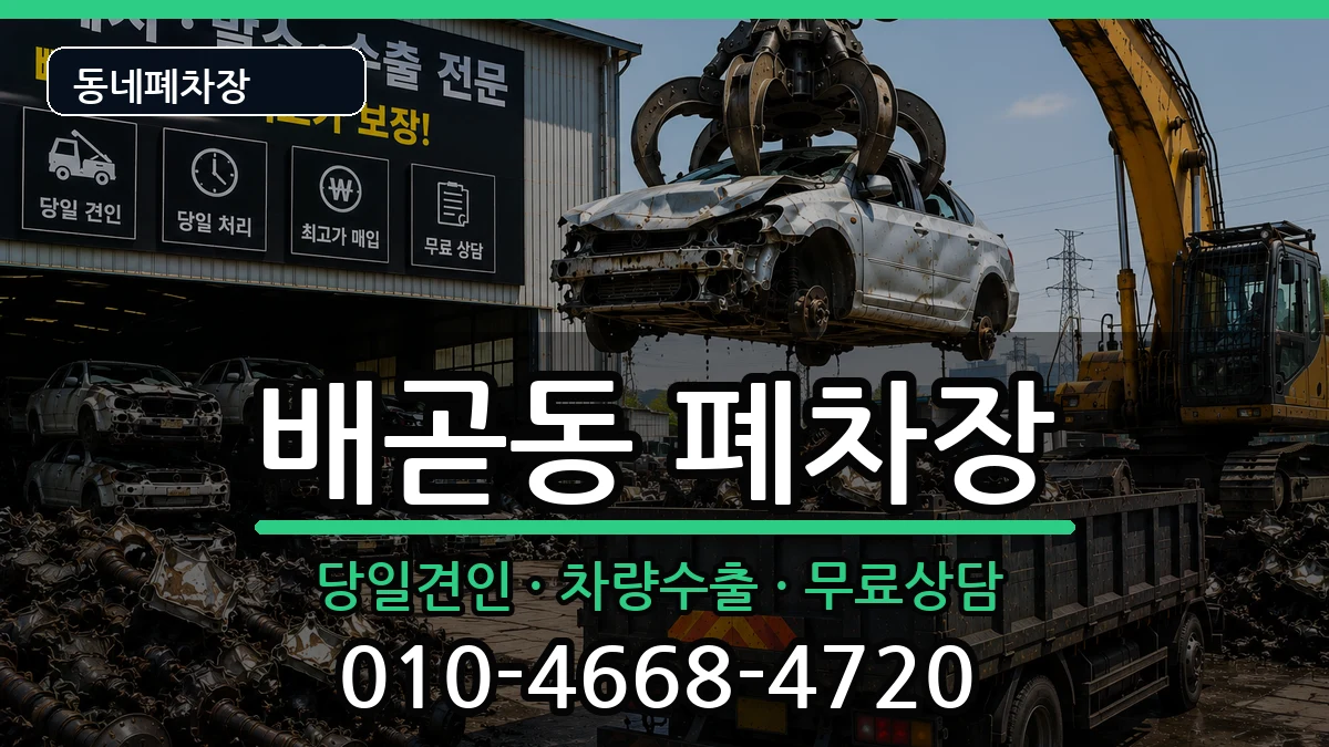 경기도시흥시배곧동  폐차 비교형