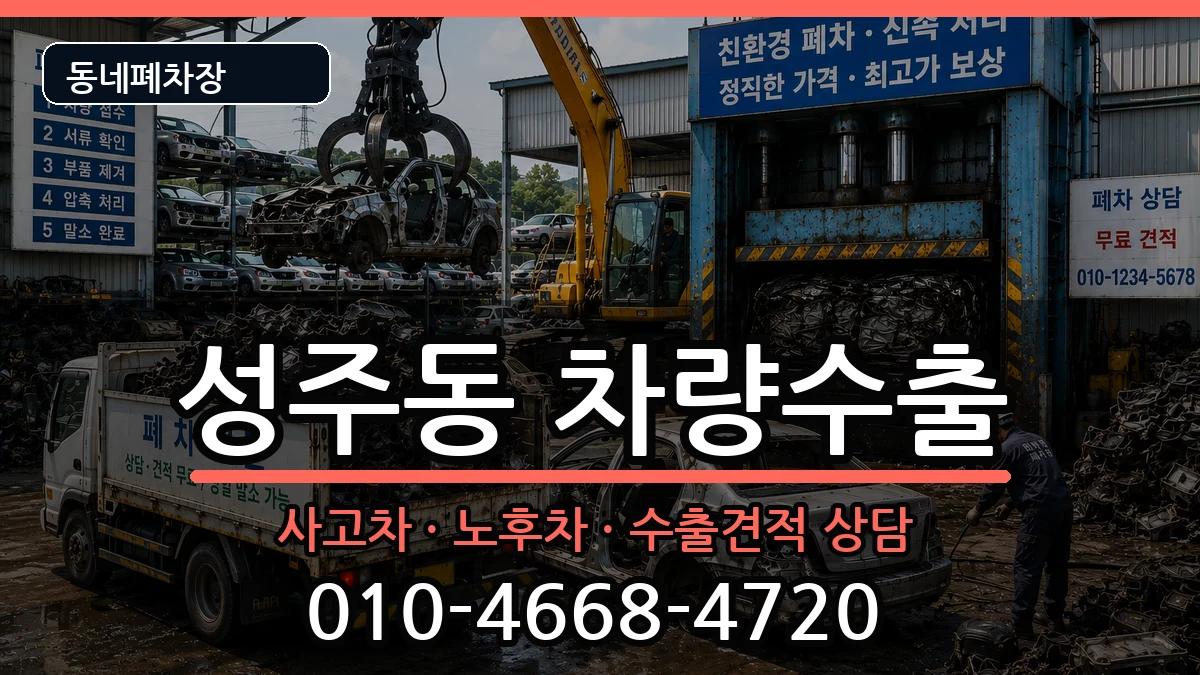 경상남도창원시성산구성주동 차량수출 차량 처리 안내 이미지 3