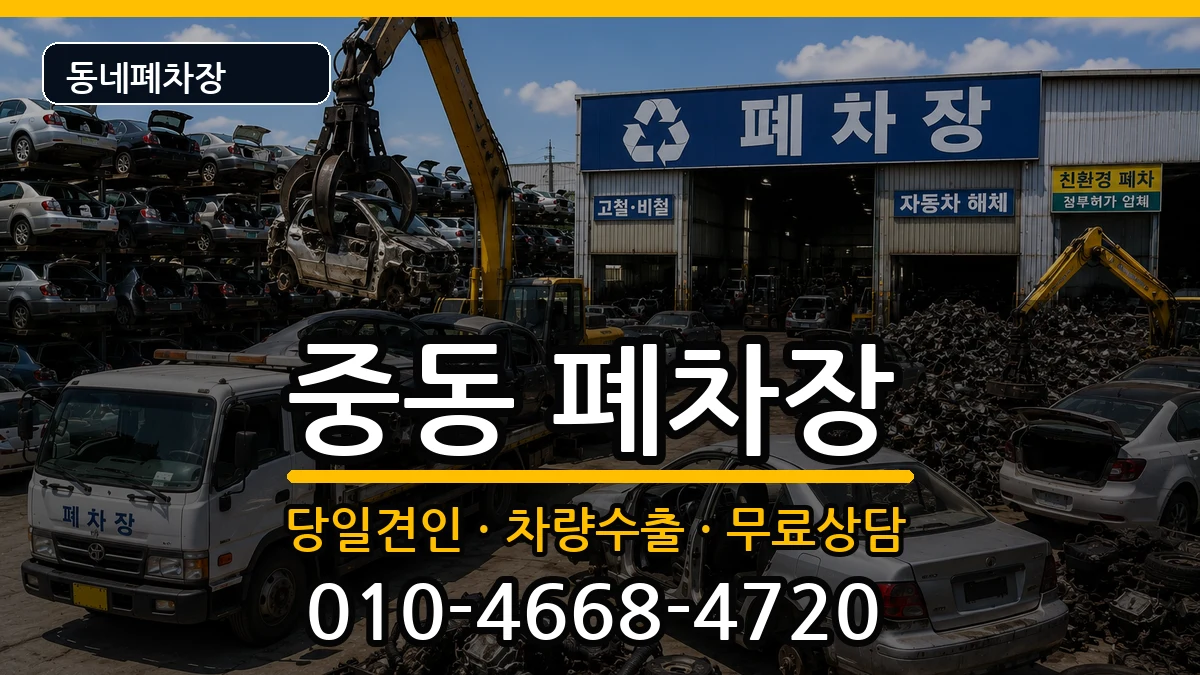 경기도부천시원미구중동 폐차 경기도부천시원미구중동 폐차 차량 처리 안내 이미지 3