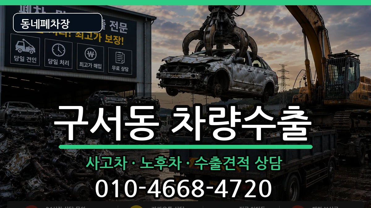 부산광역시금정구구서동 차량수출 차량 처리 안내 이미지 1