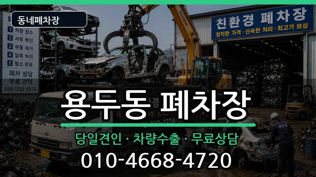 서울특별시동대문구용두동  폐차 주의사항형