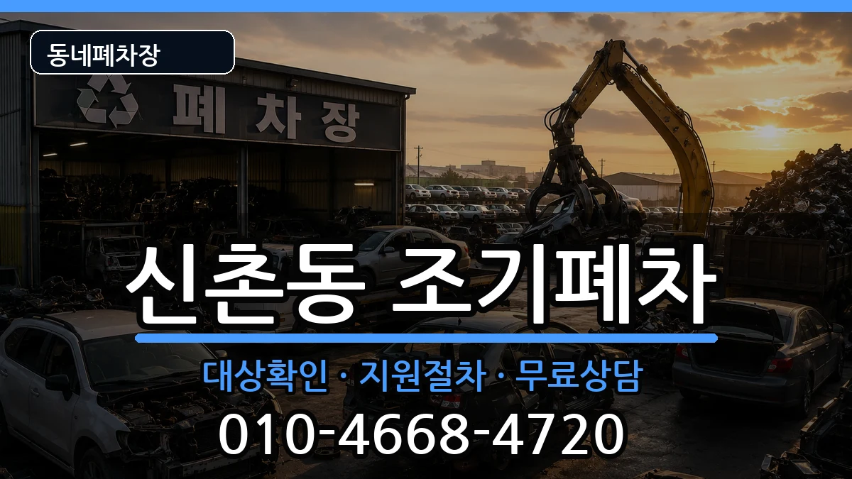서울특별시서대문구신촌동 조기폐차 차량 처리 안내 이미지 1