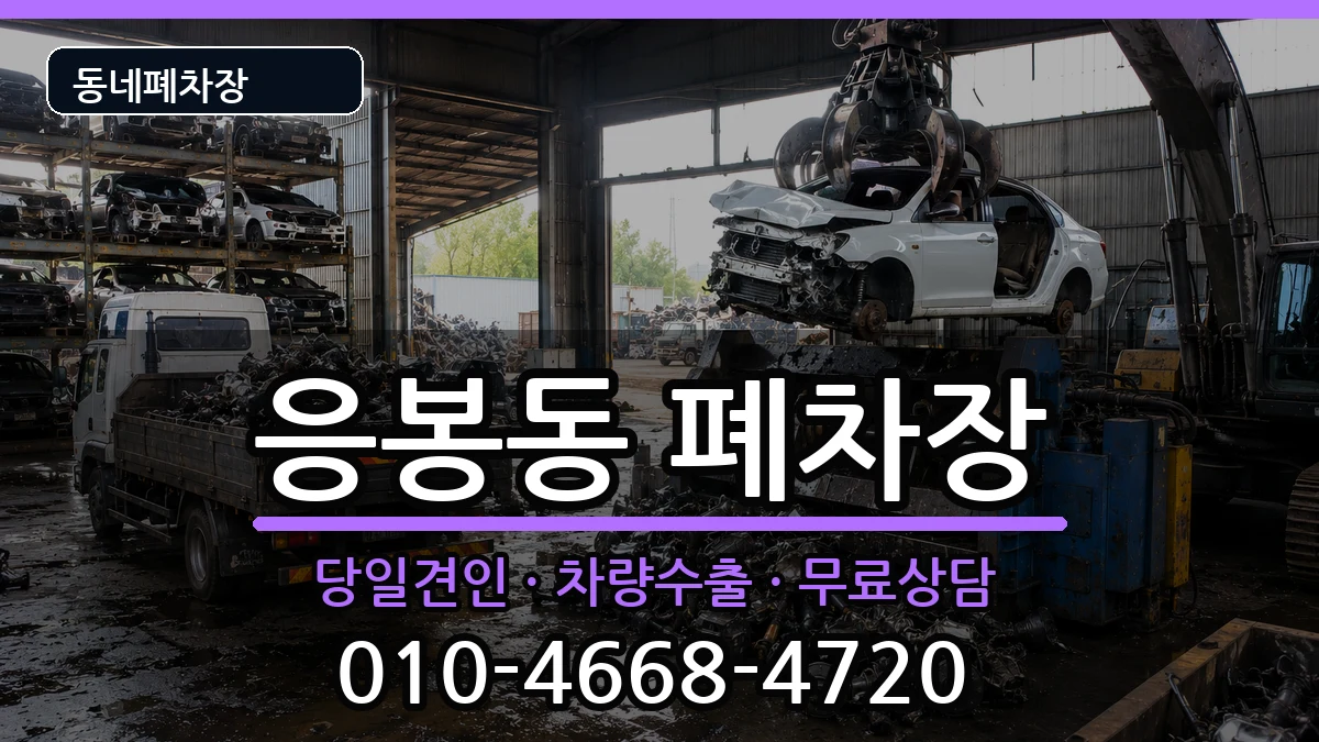 서울특별시성동구응봉동 폐차 차량 처리 안내 이미지 1