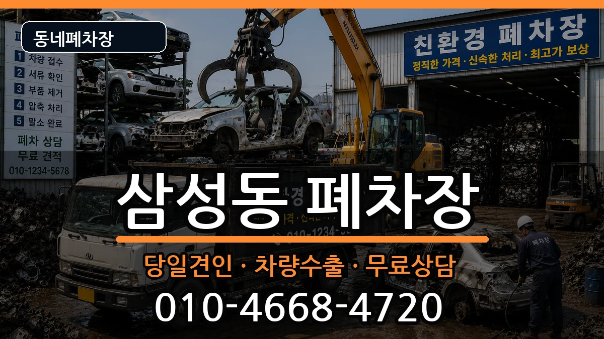 서울특별시강남구삼성동  폐차 주의사항형
