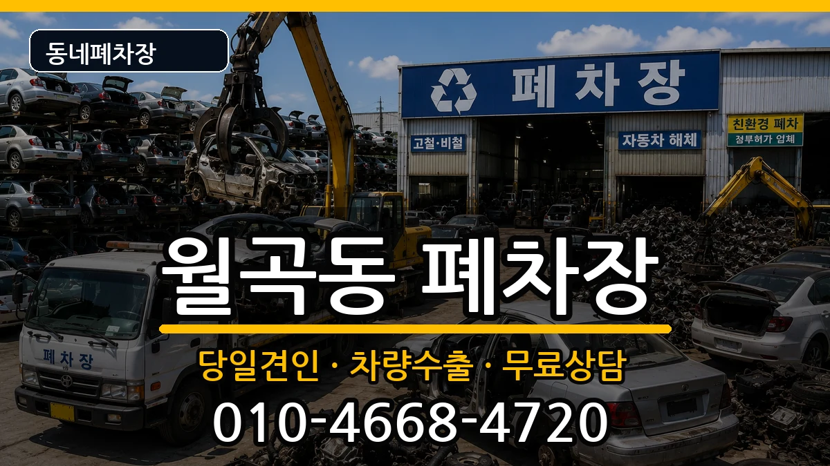 광주광역시광산구월곡동 폐차 광주광역시광산구월곡동 폐차 차량 처리 안내 이미지 3