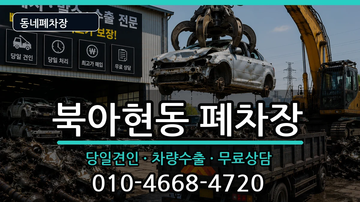 서울특별시서대문구북아현동  폐차 비교형