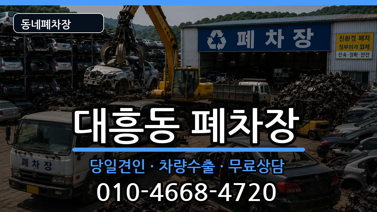 서울특별시마포구대흥동 폐차 서울특별시마포구대흥동 폐차 차량 처리 안내 이미지 3