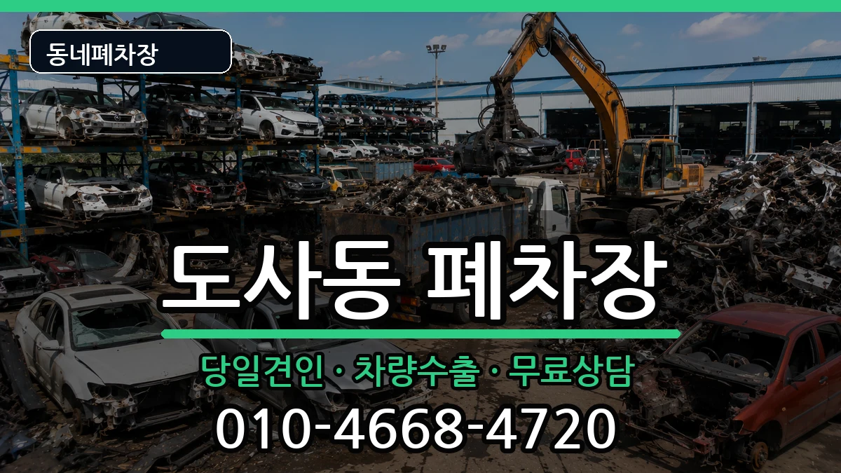 전라남도순천시도사동  폐차 주의사항형