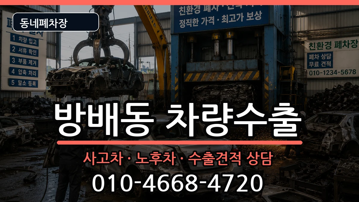 서울특별시서초구방배동 차량수출 차량 처리 안내 이미지 3
