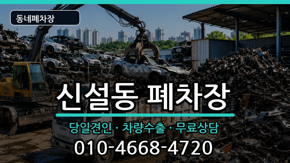 서울특별시동대문구신설동  폐차 절차형