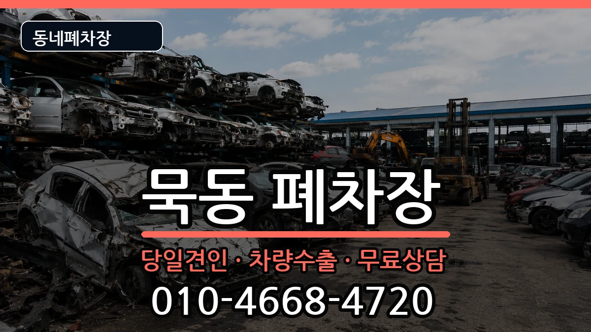 서울특별시중랑구묵동  폐차 FAQ형