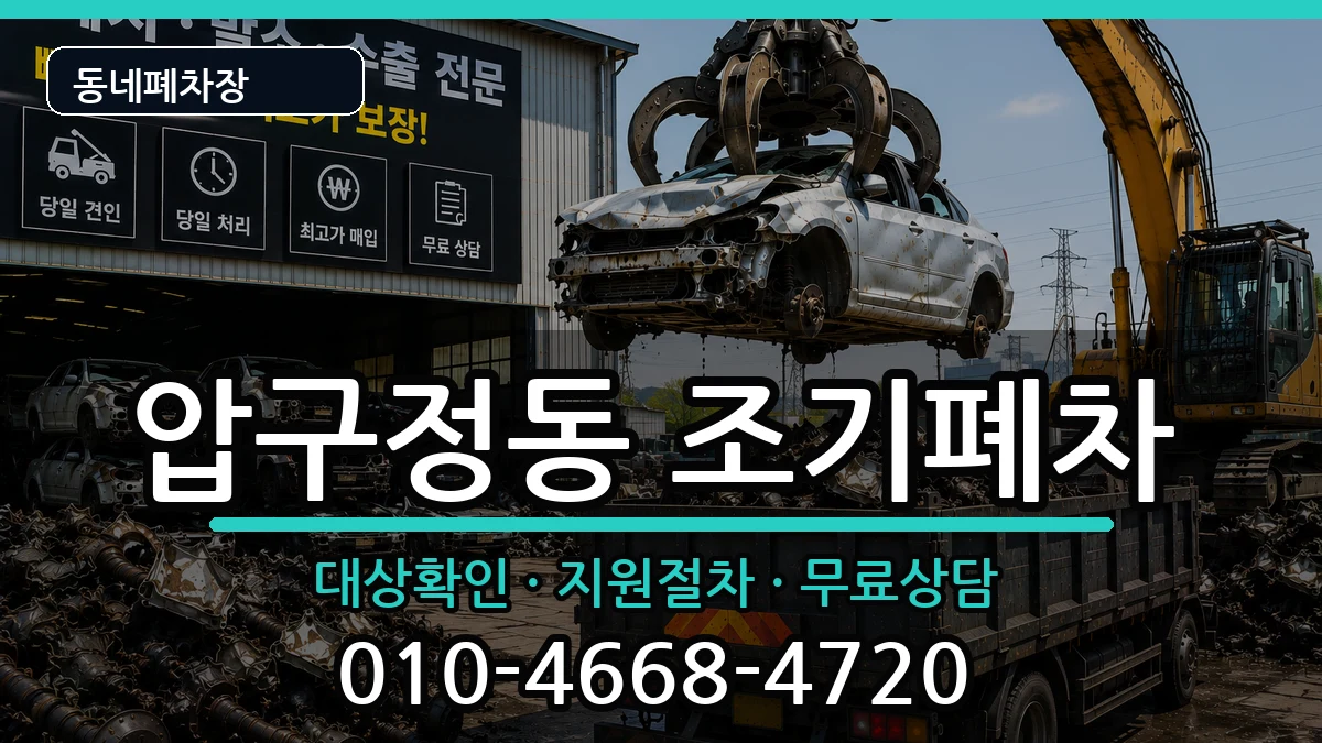 서울특별시강남구압구정동  조기폐차 비교형