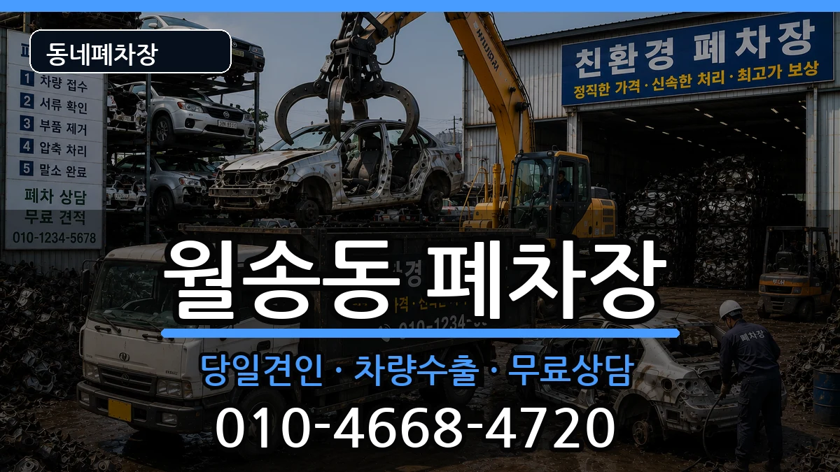 충청남도공주시월송동 폐차 충청남도공주시월송동 폐차 차량 처리 안내 이미지 3