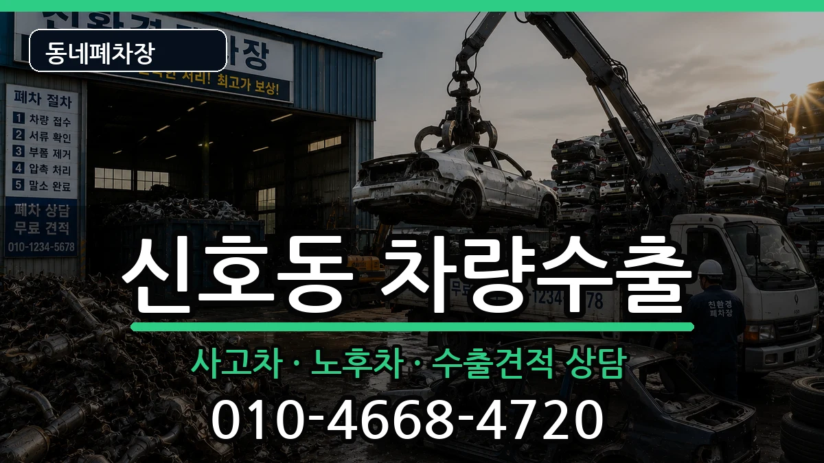 부산광역시강서구신호동 차량수출 부산광역시강서구신호동 차량수출 차량 처리 안내 이미지 1