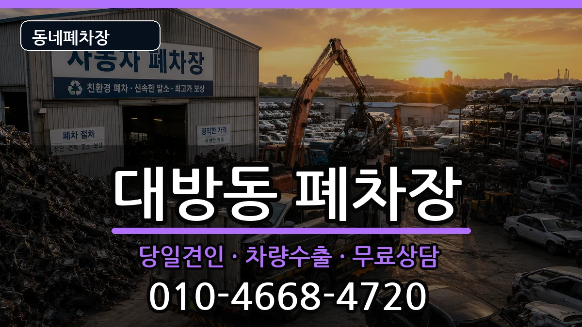 서울특별시동작구대방동 폐차 차량 처리 안내 이미지 1
