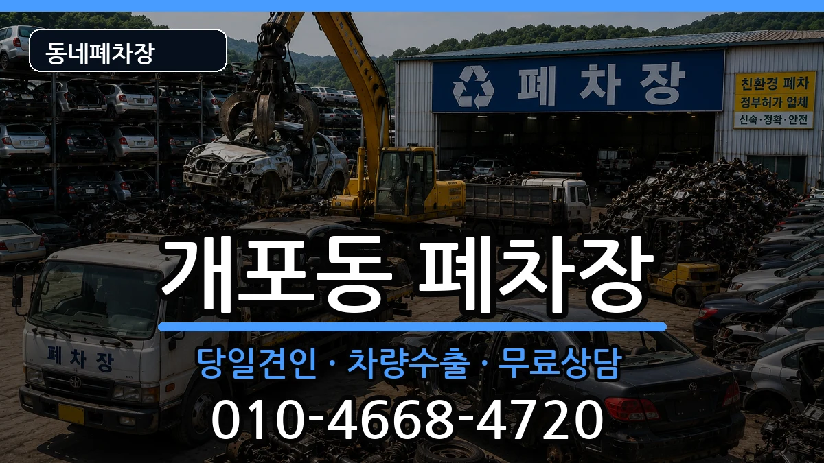 서울특별시강남구개포동 폐차 서울특별시강남구개포동 폐차 차량 처리 안내 이미지 2