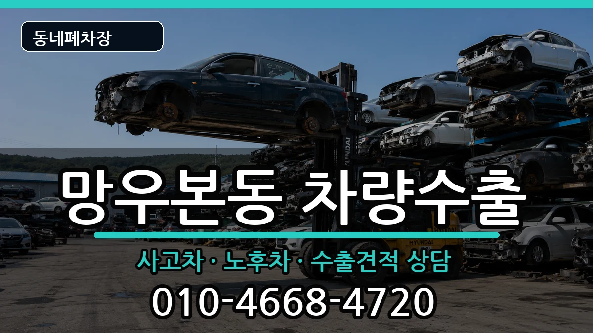 서울특별시중랑구망우본동 차량수출 차량 처리 안내 이미지 1