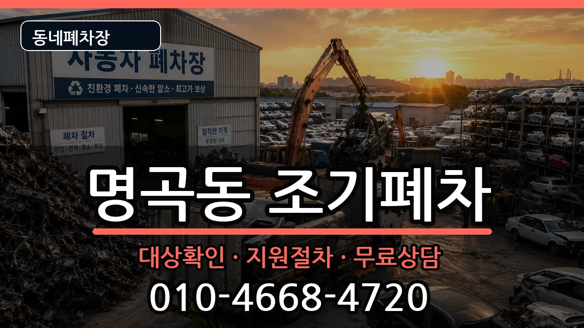 경상남도창원시의창구명곡동  조기폐차 주의사항형
