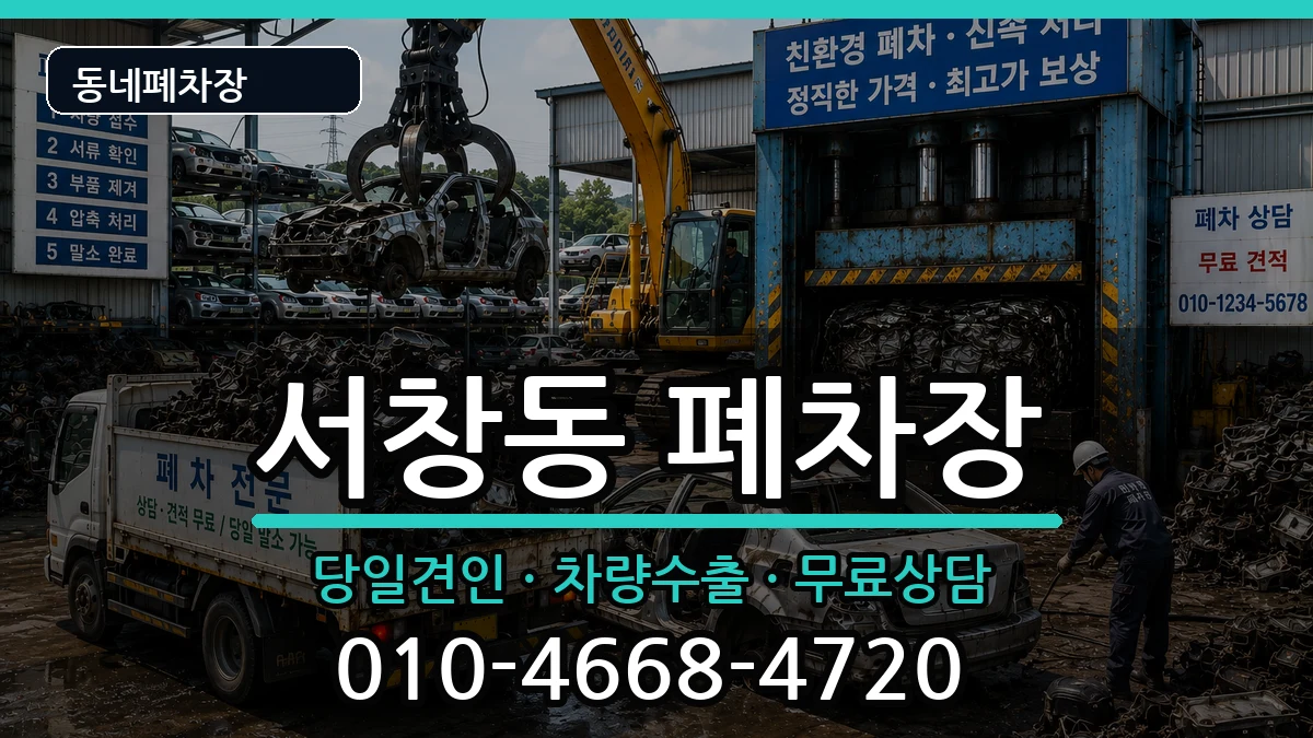 인천광역시남동구서창동  폐차 지역형