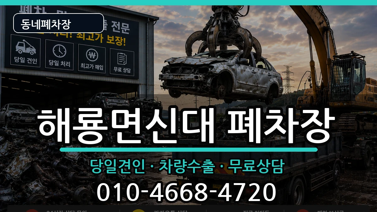 전라남도순천시해룡면신대 폐차 전라남도순천시해룡면신대 폐차 차량 처리 안내 이미지 3