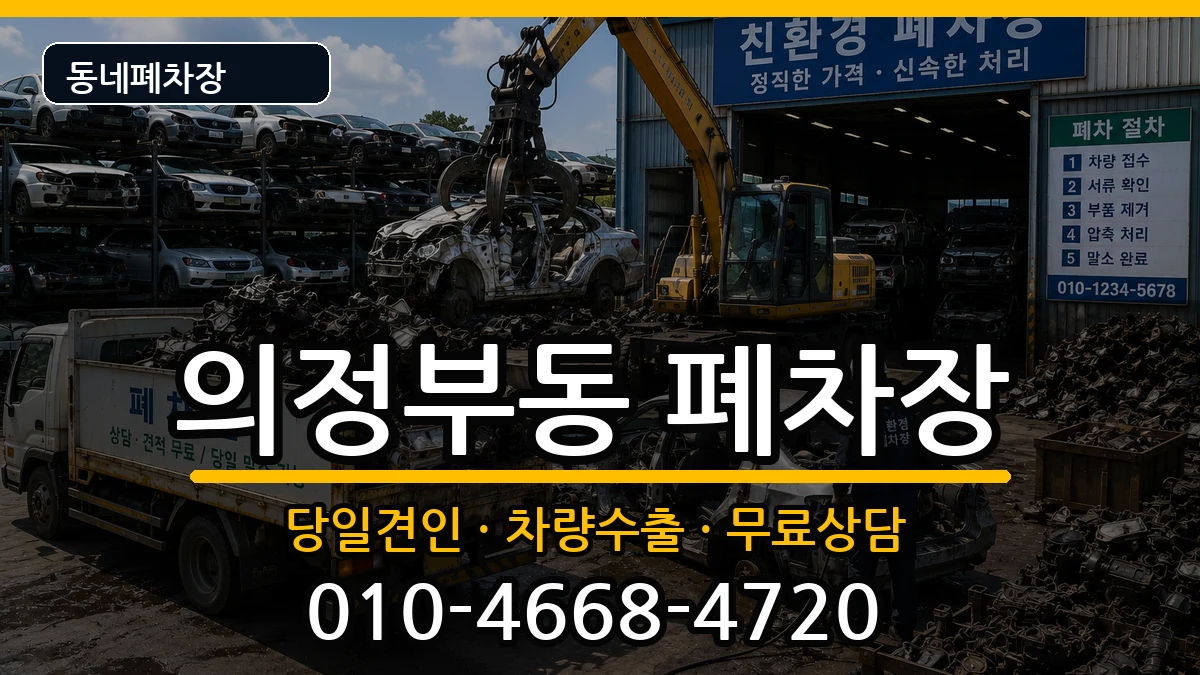 경기도의정부시의정부동 폐차 경기도의정부시의정부동 폐차 차량 처리 안내 이미지 1