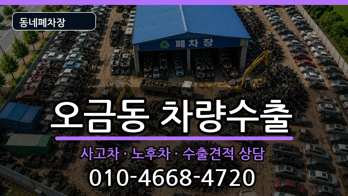 서울특별시송파구오금동 차량수출 차량 처리 안내 이미지 1