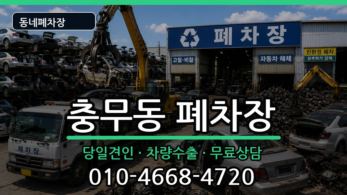 경상남도창원시진해구충무동 폐차 차량 처리 안내 이미지 1