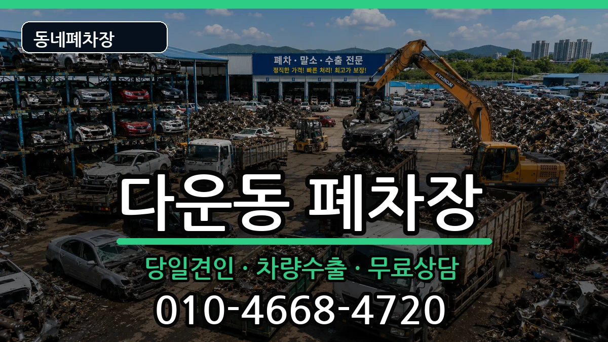 울산광역시중구다운동  폐차 FAQ형