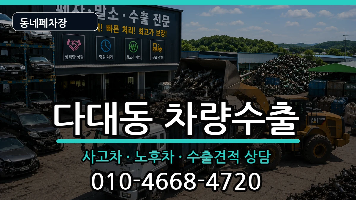 부산광역시사하구다대동  차량수출 절차형