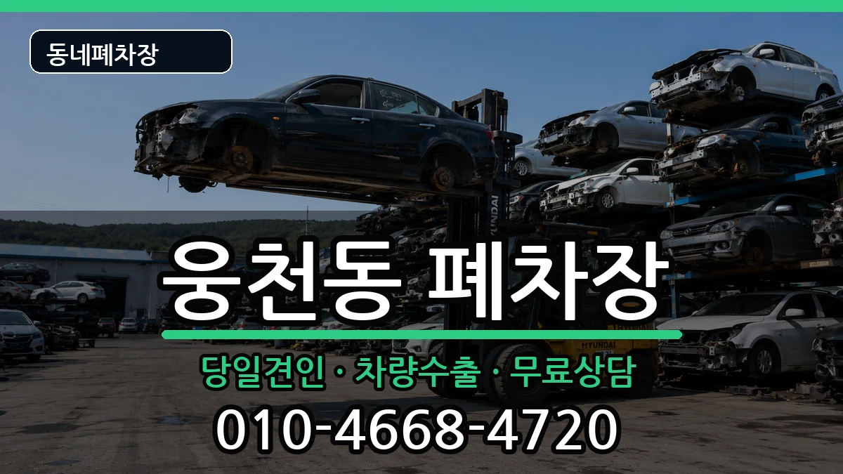 경상남도창원시진해구웅천동 폐차 경상남도창원시진해구웅천동 폐차 차량 처리 안내 이미지 2