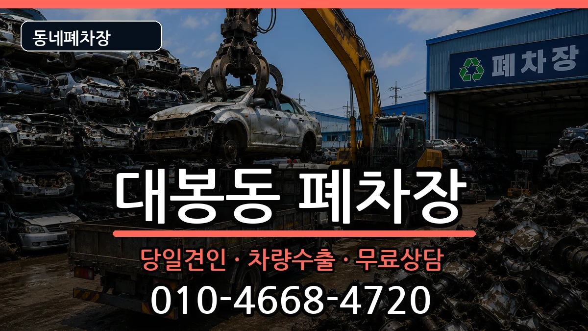 대구광역시중구대봉동  폐차 질문형