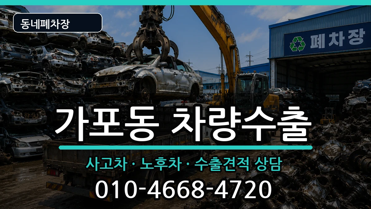 경상남도창원시마산합포구가포동 차량수출 차량 처리 안내 이미지 2