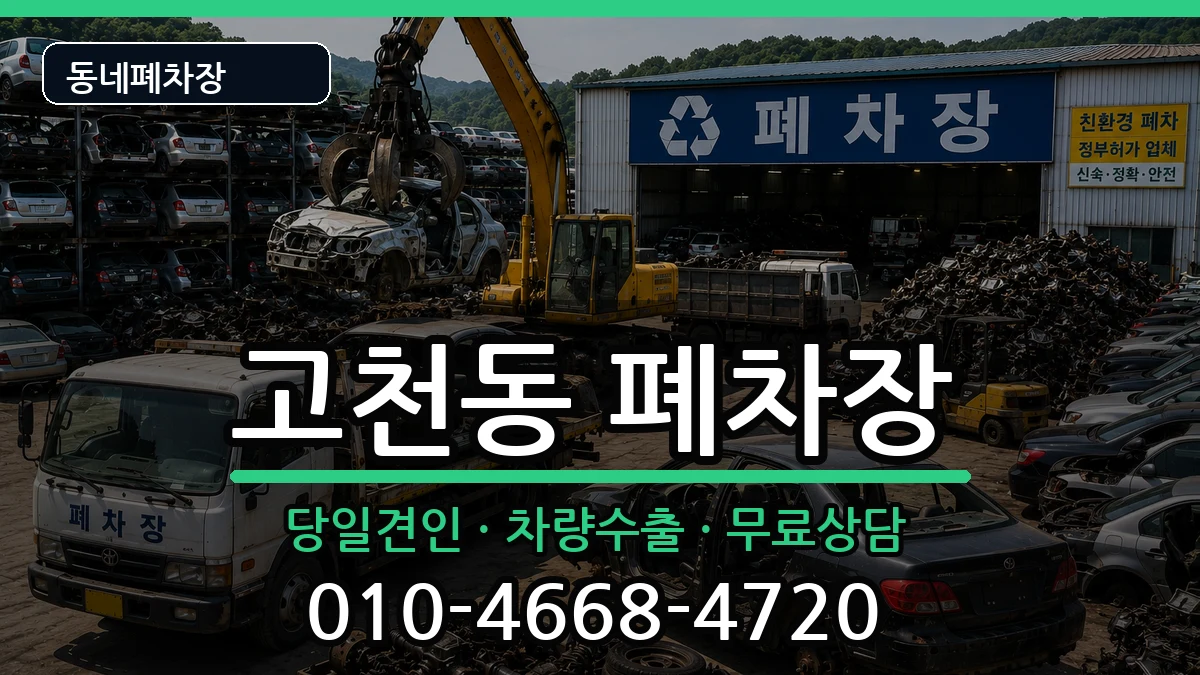 경기도의왕시고천동 폐차 경기도의왕시고천동 폐차 차량 처리 안내 이미지 1