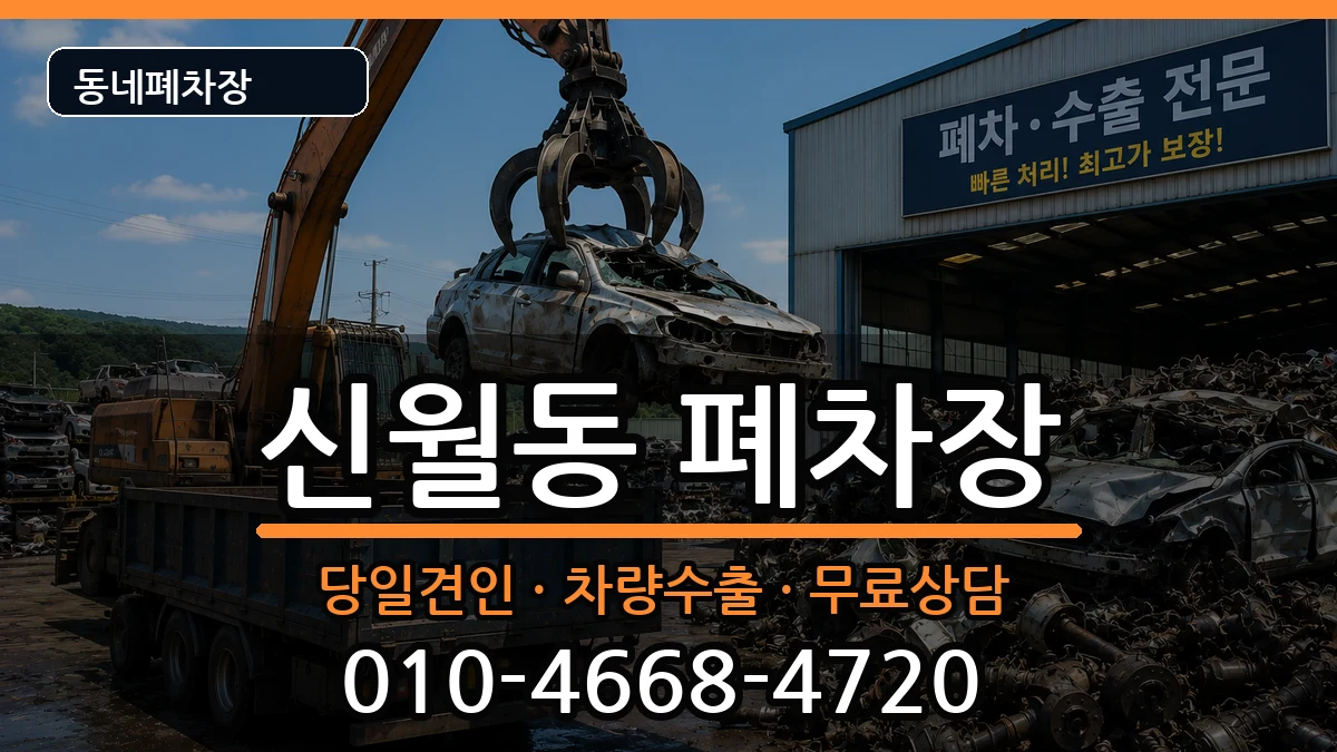 서울특별시양천구신월동  폐차 사례형