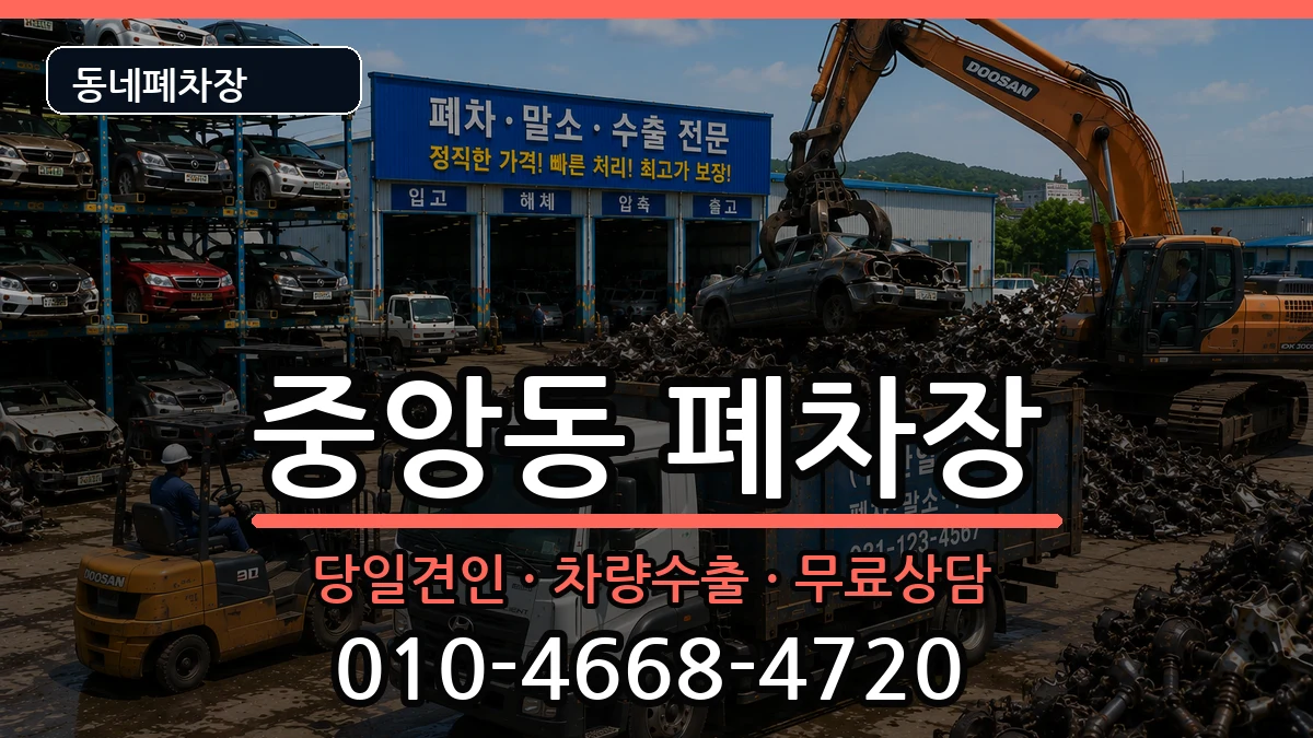 충청남도천안시동남구중앙동  폐차 절차형