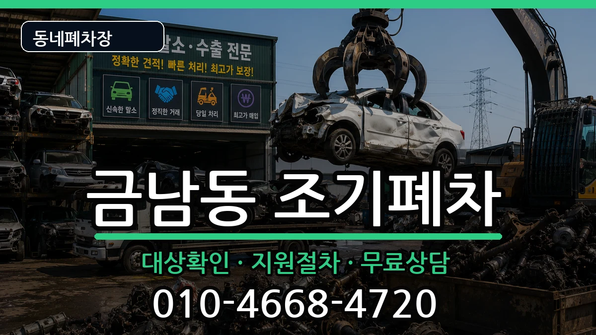 전라남도나주시금남동 조기폐차 차량 처리 안내 이미지 3