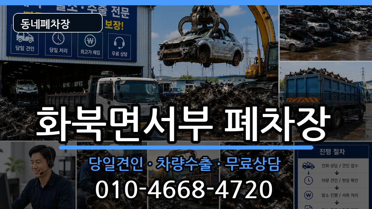 경상북도상주시화북면서부  폐차 FAQ형