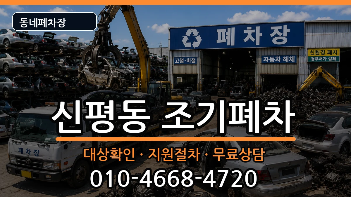 부산광역시사하구신평동 조기폐차 부산광역시사하구신평동 조기폐차 차량 처리 안내 이미지 1