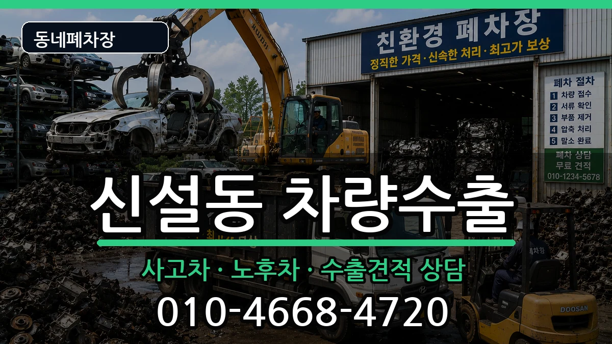 서울특별시동대문구신설동 차량수출 차량 처리 안내 이미지 3