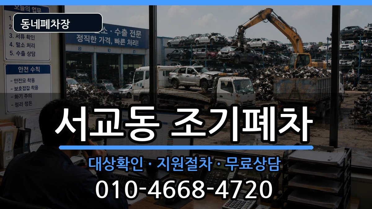 서울특별시마포구서교동 조기폐차 차량 처리 안내 이미지 1