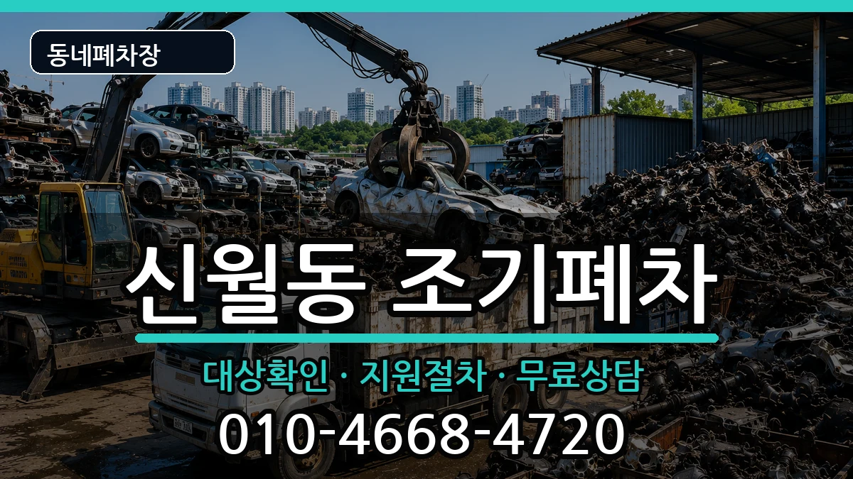 서울특별시양천구신월동  조기폐차 절차형