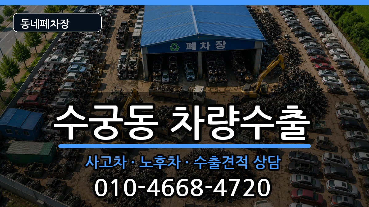 서울특별시구로구수궁동 차량수출 차량 처리 안내 이미지 1