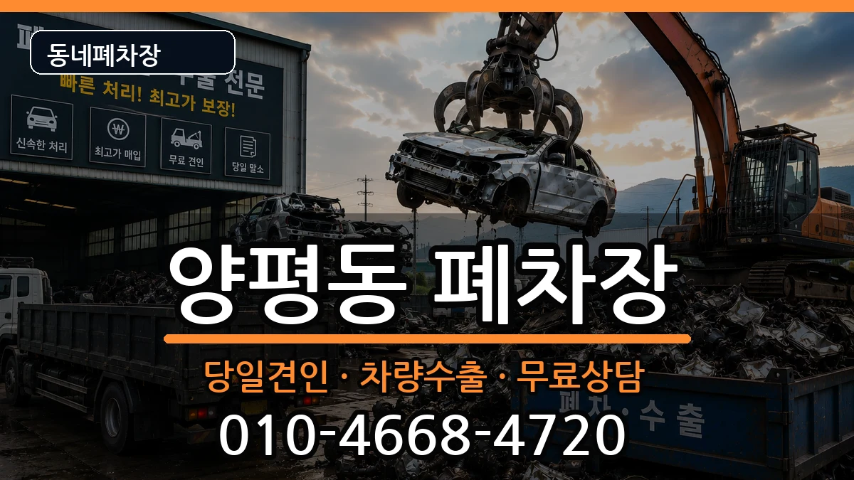 서울특별시영등포구양평동  폐차 사례형
