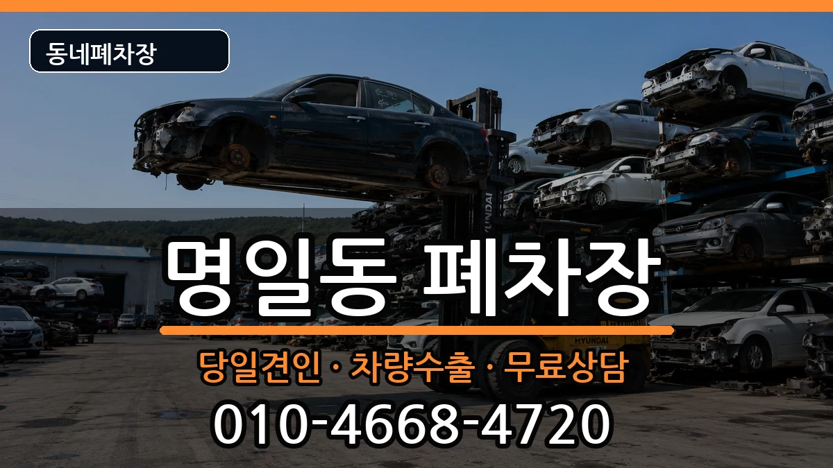 서울특별시강동구명일동 폐차 서울특별시강동구명일동 폐차 차량 처리 안내 이미지 1