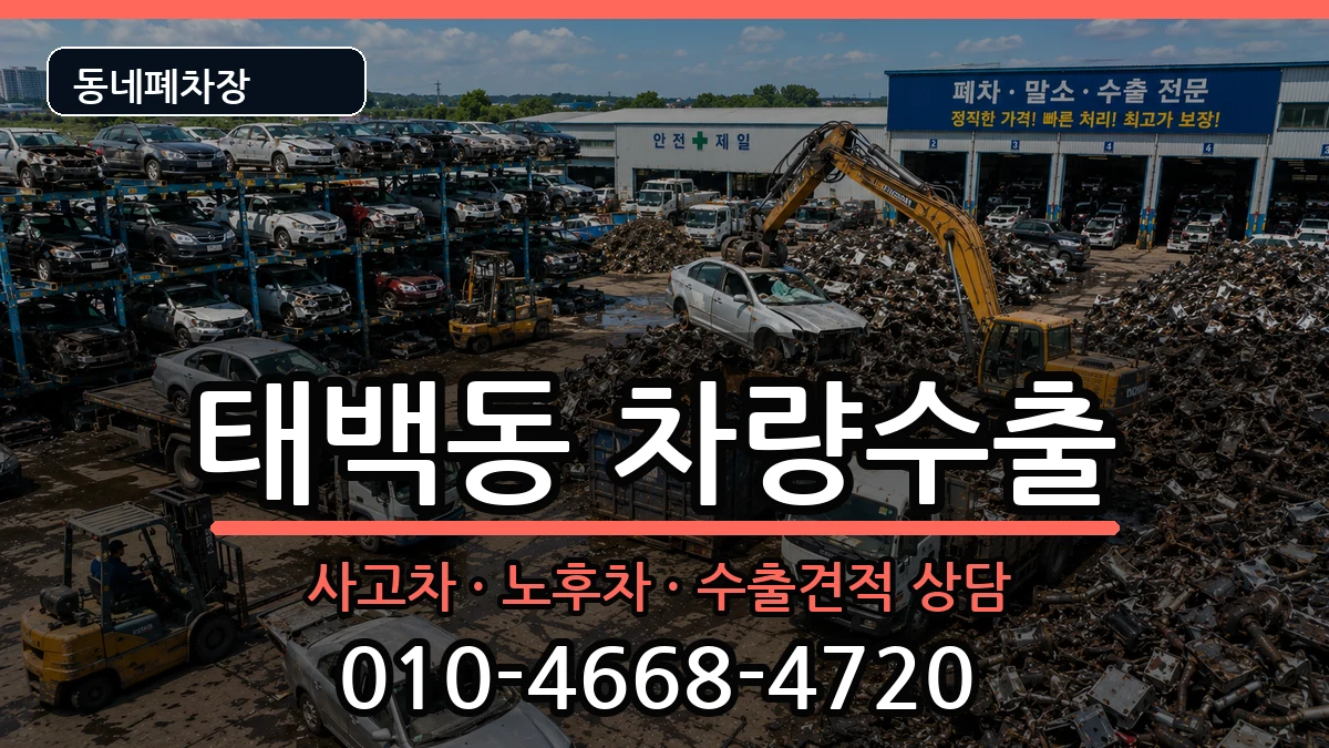 경상남도창원시진해구태백동 차량수출 차량 처리 안내 이미지 3